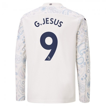 Fußballtrikots Manchester City G.Jesus 9 2020-2021 Langarm Ausweichtrikot kaufen